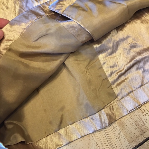 Michael Kors Metallic Gold Trench Coat M - Picture 8 of 14